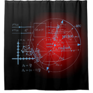 Rideaux De Douche Équations de cercle de géométrie mathématique roug