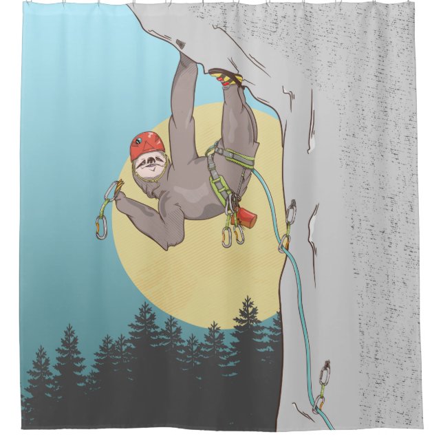 Rideaux De Douche Escalade en roche paresse (Devant)