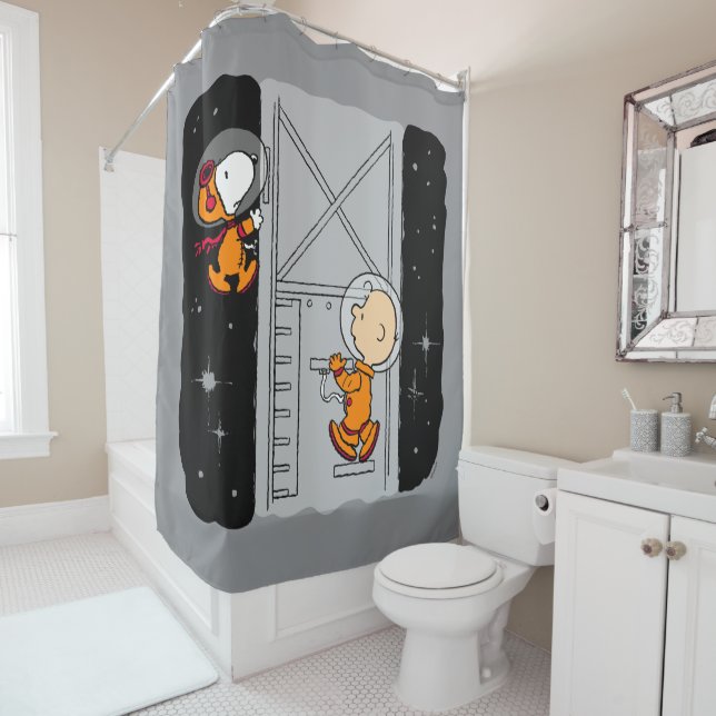 Rideaux De Douche ESPACE | Snoopy & Charlie Brown (En situation)