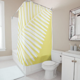 Rideaux De Douche Été feuille tropicale monochromie