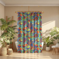 Éthique couleur Motif sans couture Paisley