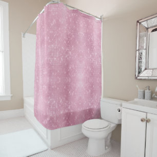 Rideaux De Douche Étincelle De Glam Chic Rose