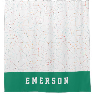 Rideaux De Douche Etoiles et espace amusant astronomie motif