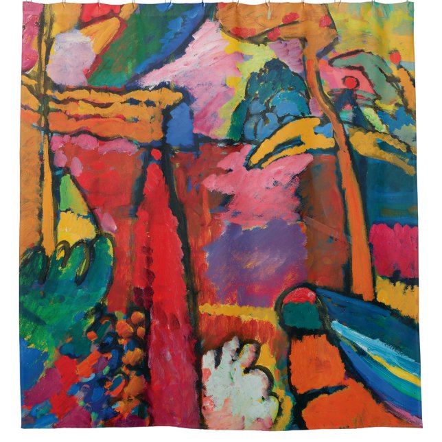 Rideaux De Douche Étude pour l'improvisation V par Wassily Kandinsky (Devant)