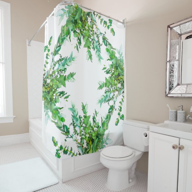 Rideaux De Douche Eucalyptus (En situation)