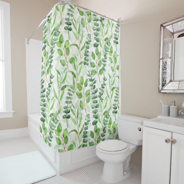 Rideaux De Douche Eucalyptus (En situation)