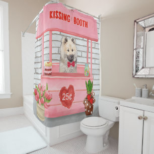 Rideaux De Douche Eurasier Chien Valentine's Day Kissing Booth
