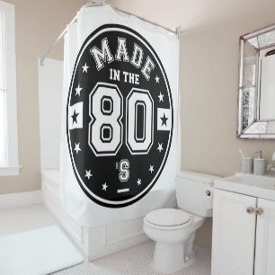 Rideaux De Douche Fabriqué dans les années 80, version Pixel