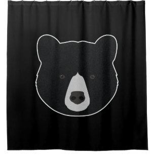 Rideaux De Douche Face de l'ours noir