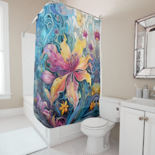 Rideaux De Douche Fantasia Surreal Floral