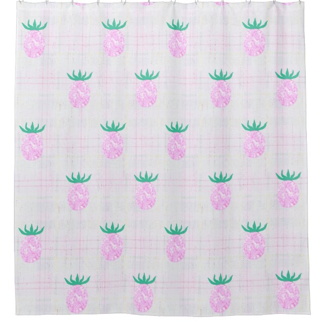 Rideaux De Douche Farmhouse Pineapples (Devant)