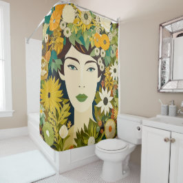 Rideaux De Douche Fem floral