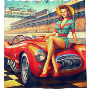 Rideaux De Douche Femme de l'IA