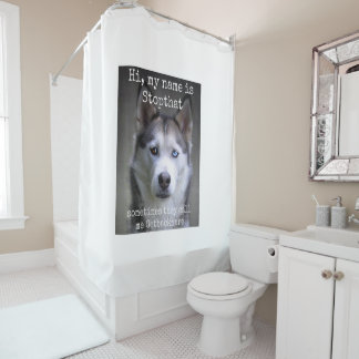 Rideaux De Douche Femmes Mon Nom Est Stopthat Funny Hyper Sibérien