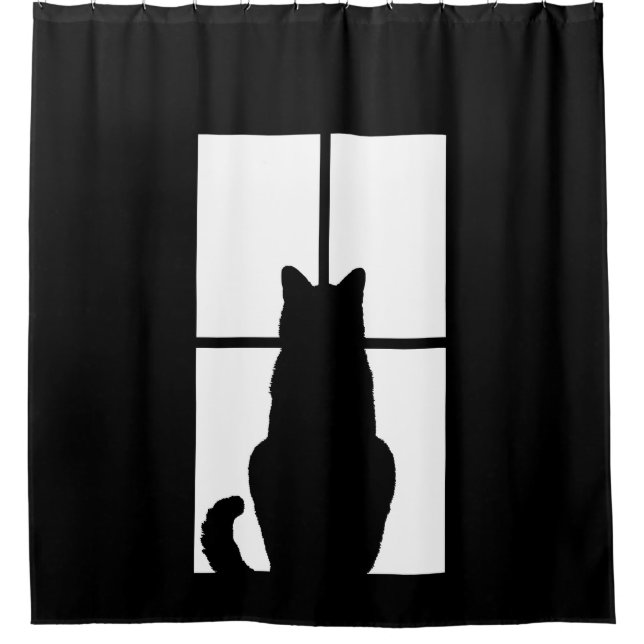 Rideaux De Douche Fenêtre Cat Cliquez pour sélectionner votre Arrièr (Devant)