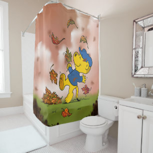 Rideaux De Douche Ferald Parmi Les Feuilles D'Automne