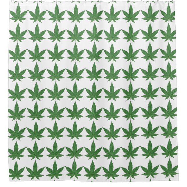 Rideaux De Douche Feuille de mauvaises herbes (Devant)