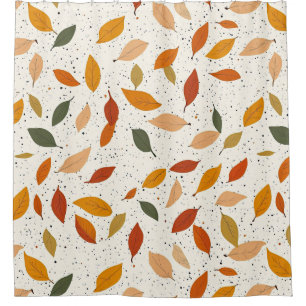 Rideaux De Douche Feuille inspirée de la nature rustique - Art botan