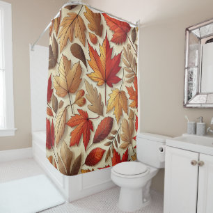 Rideaux De Douche feuilles d'automne classiques