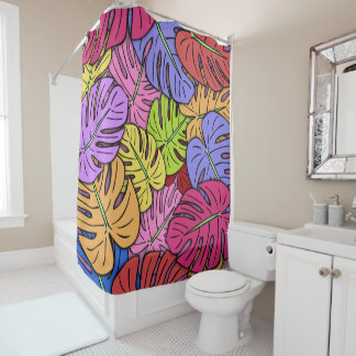 Rideaux De Douche Feuilles de Monstera #5