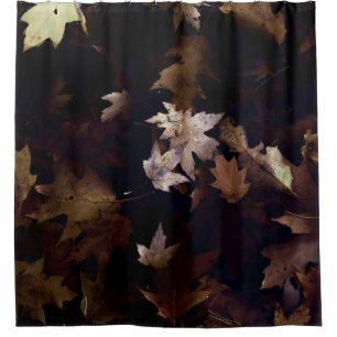 Rideaux De Douche FEUILLES MAPLE Brown