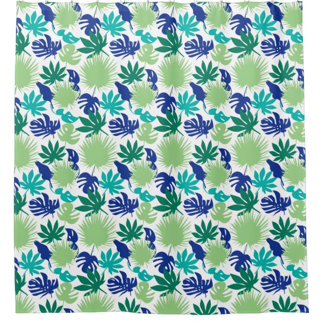 Rideaux De Douche Feuilles tropicaux (Devant)