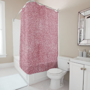 Rideaux De Douche Fille rose Parties scintillant étincelante  