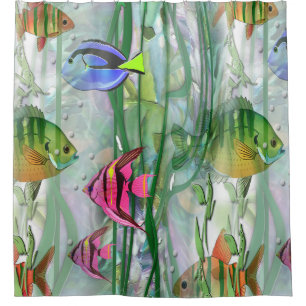 Rideaux De Douche Fishies tropical