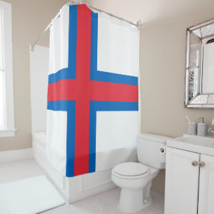 Rideaux De Douche Flag des îles Faroe