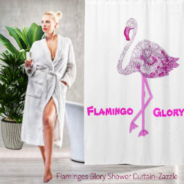Rideaux De Douche Flamants roses gloire