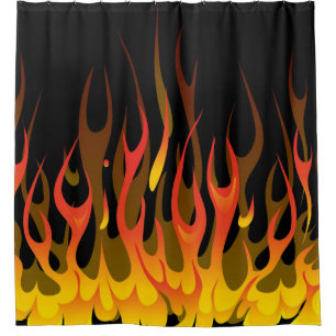 Rideaux De Douche Flames Kustom