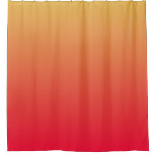 Rideaux De Douche Flamme rouge et ombre jaune