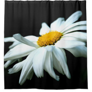 Rideaux De Douche Fleur Baisée Blanche Dans Le Vent