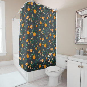 Rideaux De Douche Fleur d'agrumes Oranges Botanique