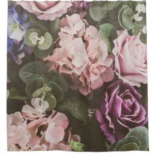 Rideaux De Douche Fleur de bouquet, filtre vintage, beau fond