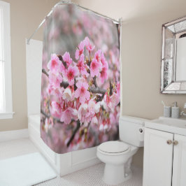 Rideaux De Douche Fleur de cerisier Fleurs d'arbre japonaises rose f