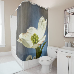 Rideaux De Douche Fleur de Dogwood Blanc