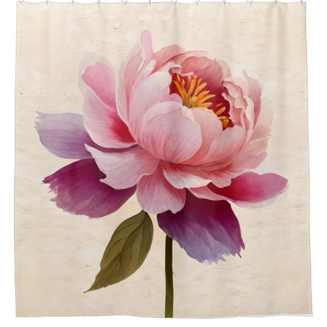Rideaux De Douche Fleur de pivoine (Devant)