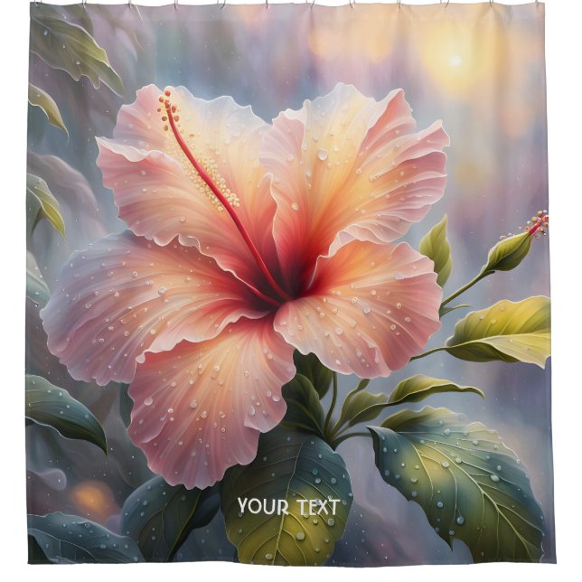 Rideaux De Douche Fleur d'Hibiscus délicieuse Imaginaire (Devant)