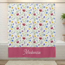 Fleur sauvage bleue rose Nom personnalisé Botaniqu