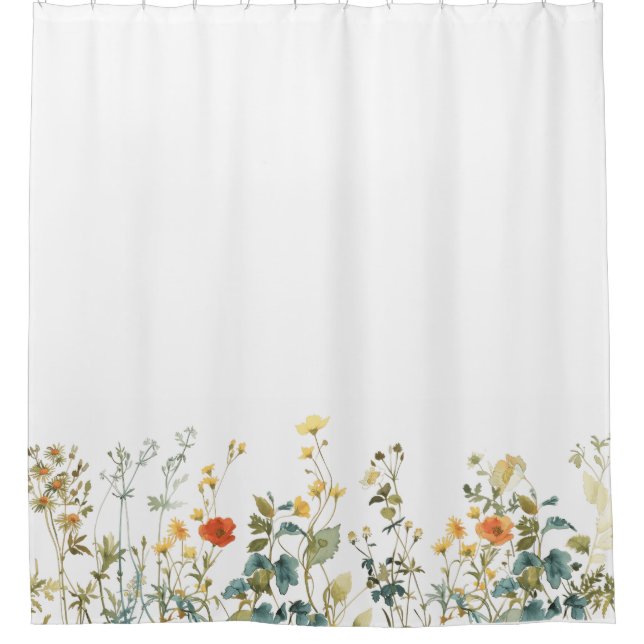Rideaux De Douche Fleur sauvage élégant (Devant)