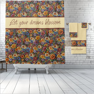 Rideaux De Douche Fleur sauvage Whimsy laisse s'épanouir vos rêves