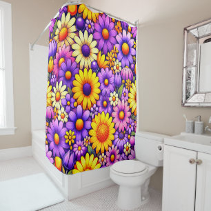 Rideaux De Douche Fleurs
