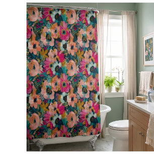 Rideaux De Douche Fleurs Botaniques