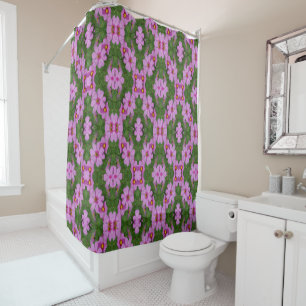 Rideaux De Douche Fleurs de marguerite rose Cosmos Motif Abstrait