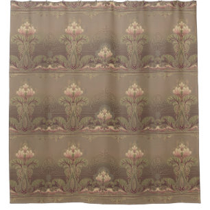 Rideaux De Douche Fleurs florales Art nouveau victoriennes