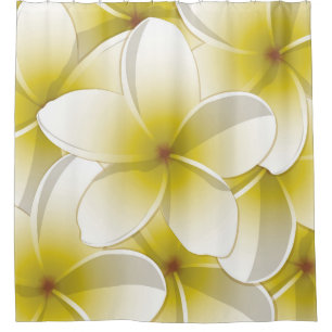Rideaux De Douche Fleurs frangipani/Plumeria