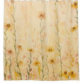 Rideaux De Douche Fleurs sauvages Vintages Boho