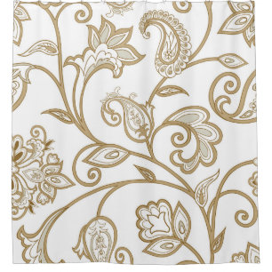 Rideaux De Douche Floral Oriental : Ethnique Carrelée.