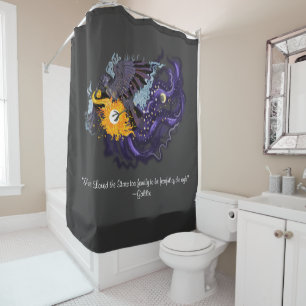 Rideaux De Douche Folklore de ciel de Raven